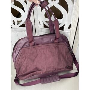 Lululemon Yin Time Purple Large XL Gym Travel Overnight Bag Multi Pocket